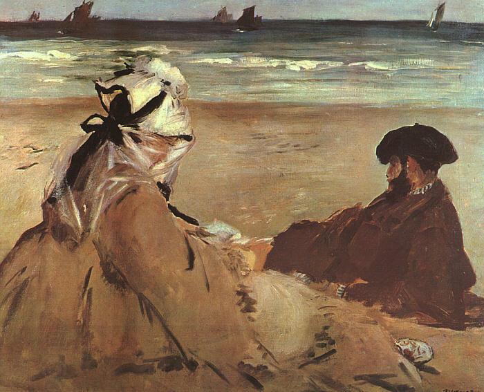 Edouard Manet On the Beach oil painting picture